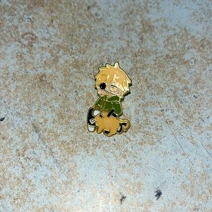 Chainsaw Man Chibi Denji and Pochita Pin